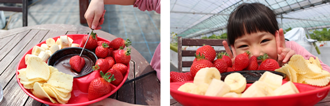 チョコフォンデュ